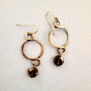 COPY - Silpada W1485 smoky quartz silver earrings